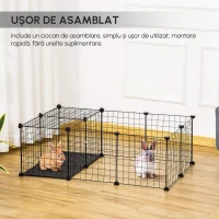 PawHut cusca modulara, pentru animale mici, 105x70x35cm(m-10)