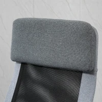 Vinsetto Office Chair Mesh High Back Swivel Task PC Desk Chair for Home w/ Arm, Grey(m-9)