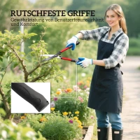 Outsunny 3-delige heggenschaar Set - Snoeischaar en takkenzaag met staalbladen, Handvat(m-6)