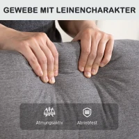 HOMCOM Verstelbare Relaxfauteuil met Voetsteun, Moderne Gepolsterde Stoel, Donkergrijs(m-5)