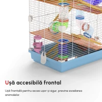 PawHut cusca cu 5 niveluri pentru rozatoare, 46x30x58 cm(m-10)