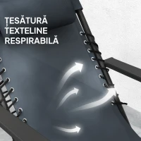 Outsunny Set de 2 Șezlonguri de Grădină cu Gravitație Zero și Măsuță cu Suport pentru Pahare, 47x47x54 cm, Gri(m-6)