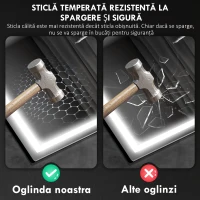 HOMCOM Oglindă Baie cu LED, Antiaburire și Boxă Bluetooth, 80x100 cm, Touch și Funcție Memorie(m-8)