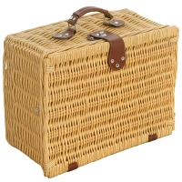 Coș picnic Outsunny maro deschis(m-10)