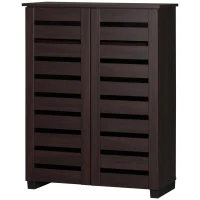HOMCOM 15 Shoe Storage Cabinet - Wood-Effect(m-11)