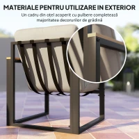 Outsunny Set Grădină 4, Gri Deschis(m-5)