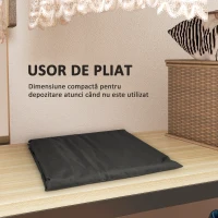 Outsunny Geantă de Depozitare 720L cu Fermoar Dublu și Mânere din Poliester Neagră(m-8)