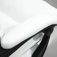 Vinsetto Fauteuil de bureau, chaise bureau ergonomique avec dossier inclinable, hauteur réglable, 66 x 72 x 130 cm, blanc(m-9)