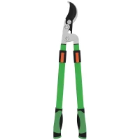 Outsunny Telescopic Loppers 64.5-90 cm, Extendable Garden Loppers Heavy Duty with Steel Blade and Adjustable Handles, Tree Trimmer for Branches, Bushes, Shrubs, Green(m-11)