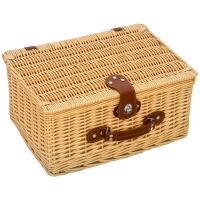 Coș picnic Outsunny maro deschis
