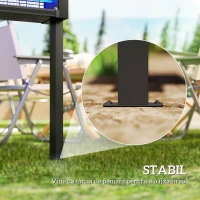 Lampă Anti-Țânțari Outsunny pentru Exterior cu Energie Solară și 60 LED-uri și Plasă de Protecție, Negru(m-7)