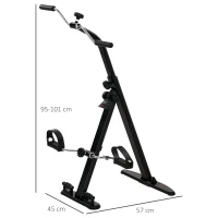 SPORTNOW Bicicletă de Reabilitare Pliabilă cu Ecran LCD și Ghidon Reglabil(m-3)