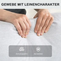 HOMCOM Verstelbare Relaxstoel met Voetensteun, Modern Gepolsterde Fauteuil, Lichtgrijs(m-5)