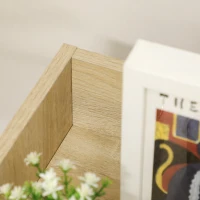 Vinsetto Caisson de bureau rangement sur roulettes 4 tiroirs coulissants MDF et panneaux de particules dim. 40L x 36l x 65H cm naturel(m-14)