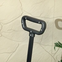 Outsunny Faltbarer Gartenwagen 150 L, Strandtransportwagen mit verstellbarem Griff und seitlichen Taschen 85 x 50 x 90 cm Schwarz(m-5)