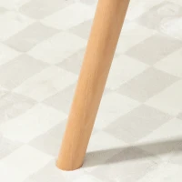 HOMCOM Ohrensessel mit gestepptem Samtbezug und Holzbeinen, 66x76x98cm, Mehrfarbig(m-4)