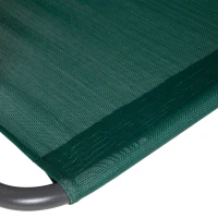 Outsunny Gartenwippe 3-Sitzer, Terrassenwippe mit verstellbarem Sonnendach, Streifenmuster 1,7 x 1,1 x 1,53 m Grün(m-4)