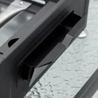 Outsunny Gasgrillplatte mit Antihaftbeschichtung und 3 Brennern mit 3kW, 62x46x21cm, Schwarz(m-3)