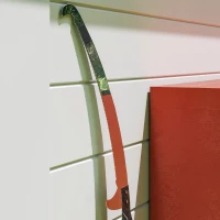 Outsunny Manual Pole Saw, 1.8-2.9 m Extendable Tree Pruner, Tree Lopper Long Reach Telescopic with Extendable Handle & 40 cm Saw for Tree Trimming(m-9)