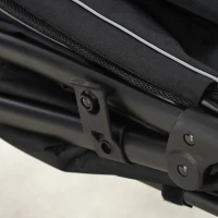 PawHut Hundewagen Klappbar mit Reißverschlüssen und Netzfenstern, 112x65x100 cm, Rot und Schwarz(m-4)