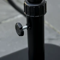 Outsunny Basis für Sonnenschirme im Garten aus Kunststoff und Zement, 11 kg, 36x36x31cm, Schwarz(m-4)