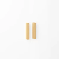 HOMCOM Mobile Multiuso mit 3 verstellbaren Regalen und erhöhter Basis, aus Holz, 76x41.2x74 cm, Weiß und Eiche(m-4)