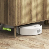 HOMCOM Buffet salon meuble de rangement avec placard à 2 portes et étagère réglable, 77 x 40 x 81 cm, aspect bois(m-6)