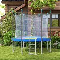 SPORTNOW Trampolin Sicherheitsabdeckung Ø366x30 cm Faltbar und tragbar, aus Kunststoff, PE und Schaum, Mehrfarbig(m-2)