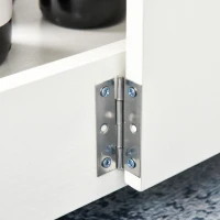 HOMCOM Klapptisch Konsolentisch mit Regalfach, Wohnzimmer- und Küchentisch, Klapptisch, Klappbar, Platzsparend, Holzfarbe und Weiß, 118x80x72cm(m-4)