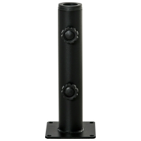 Outsunny Sonnenschirmständer, verstellbarer Metallständer für Ø 34, 38 und 48 mm Mast, Schwarz