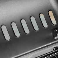 Outsunny Gasgrill mit Deckel, 5,6 kW Brenner, BBQ und Rädern, 104x49x99cm(m-3)