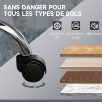 Vinsetto Massagesessel und beheizter Bürostuhl mit höhenverstellbarer Rückenlehne, kippbarer Fernbedienung, ausziehbarer Fußstütze, grau(m-4)