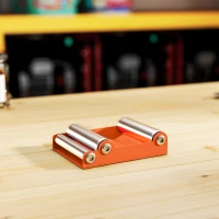 HOMCOM Stand rouleau pour nettoyage des pneus de moto et graissage de la chaîne, largeur de pneu < 180mm, motos < 220kg, orange(m-9)