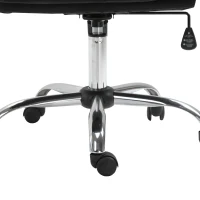 Vinsetto Bürostuhl Computerstuhl mit Wippenfunktion Kopfstütze ergonomischer Schreibtischstuhl drehbar höhenverstellbar Leinen-Touch Schwarz 62 x 76 x 110-119 cm(m-15)