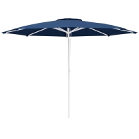 Outsunny Höhenverstellbarer Gartenschirm aus Metall und Polyester, Ø292x242 cm, Dunkelblau