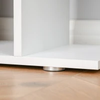 HOMCOM Regal Design Büromöbel Holz Regal 80x24x191cm Weiß(m-3)