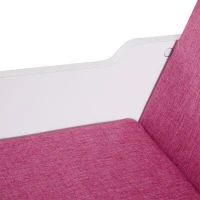 HOMCOM Bibliothèque banc 2 en 1 avec coussins de siège, étagère cube 6 compartiments ouverts et 2 niveaux, meuble de rangement pour salon, chambre à coucher, bureau, 102 x 30 x 61 cm, rose(m-12)