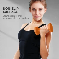 SPORTNOW 2 x 1kg, 2 x 1.5kg and 2 x 2kg Hexagonal Dumbbells Weights Set with Non-Slip Grip for Home Gym Workout(m-6)