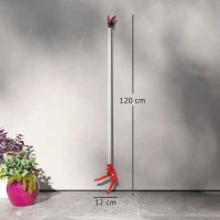 Outsunny 120 cm Tree Pruner, Tree Lopper Long Reach, Lightweight & Strong, Long Reach Tree Trimmer with Aluminium Pole for Fruit Picking and Pruning(m-3)