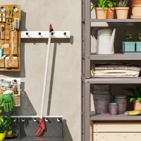 Outsunny 120 cm Tree Pruner, Tree Lopper Long Reach, Lightweight & Strong, Long Reach Tree Trimmer with Aluminium Pole for Fruit Picking and Pruning(m-7)