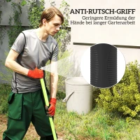 Outsunny Gartenwerkzeug-Set 4 Stück Gartengeräte-Set mit Schaufel Gartenhacke Gartenrechen Laubrechen Grün(m-6)