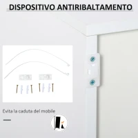 Homcom Dulap Gri Multiuz – Sertare & Compartimente cu Apasare(m-8)
