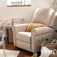 HOMCOM Poltrona Alzapersona Reclinabile fino a 135° con Telecomando e Poggiapiedi, 88x92x106 cm, Marrone Chiaro(m-8)