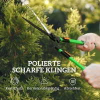 Outsunny Heckenschere Set 2-teilig Gartenschere Messerlänge 90 cm Astschere mit Metallklingen, ausziehbarer Griff(m-4)