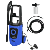 DURHAND High Pressure Washer, 150 Bar Pressure, 510 L/h Flow, 1800W, High-Performance Portable Power Jet Wash Cleaner, Blue(m-11)