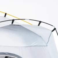 Outsunny Tenda de Campismo para 2 Pessoas Tenda de Campismo Pop UP com 4 Janelas e Bolsa de Transporte 240x240x199 cm Cinza(m-8)