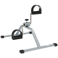 HOMCOM Mini vélo d'appartement pour la maison et bureau, vélo d'exercice à pédales, portable, 40 x 53 x 29 cm, gris(m-1)