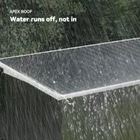 Outsunny 9ft x 4ft Metal Garden Shed, Outdoor Tool House with Foundation Kit, Ventilations and Double Doors, Dark Grey(m-7)