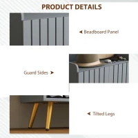 HOMCOM Modern Shoe Cabinet with 2 Doors, Open Shelf and Adjustable Shelves, 15 Pair Hallway Shoe Cupboard, Entryway Storage Unit, Light Grey(m-7)