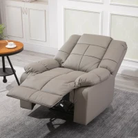 HOMCOM massagebank, tv-stoel, relaxstoel met massagefunctie, PU-leer + hout + metaal + schuimstof, 90 x 97 x 99 cm massagebank tv-stoel ligfunctie | Aosom.nl(m-12)